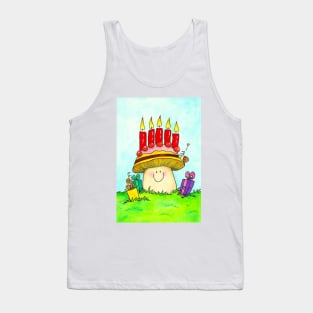 Happy Birthday Mushroom Tank Top